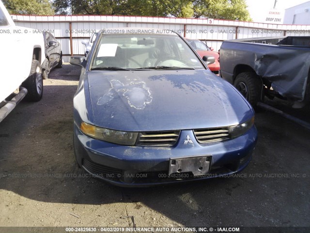 4A3AA36G33E101402 - 2003 MITSUBISHI GALANT DE BLUE photo 6