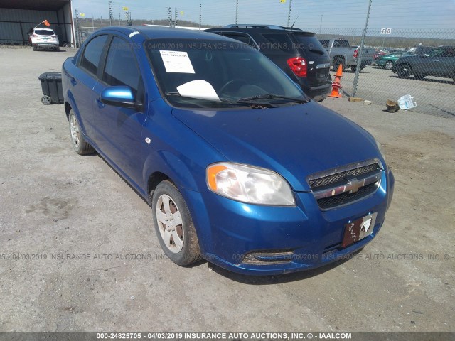 KL1TD56638B105827 - 2008 CHEVROLET AVEO LS BLUE photo 1