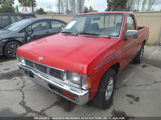 1N6SD11S4TC386232 - 1996 NISSAN TRUCK XE RED photo 2