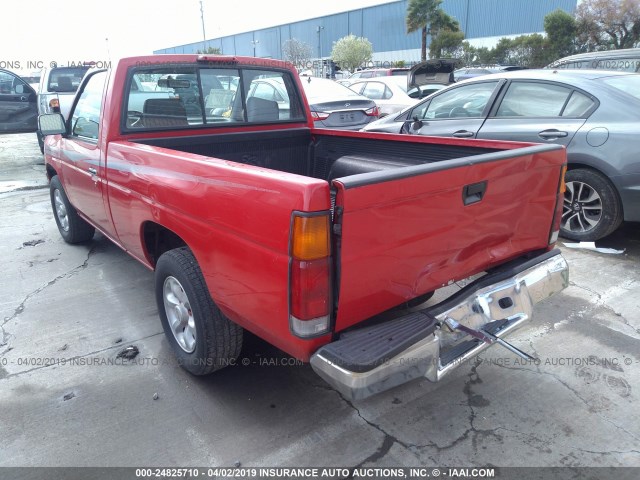 1N6SD11S4TC386232 - 1996 NISSAN TRUCK XE RED photo 3