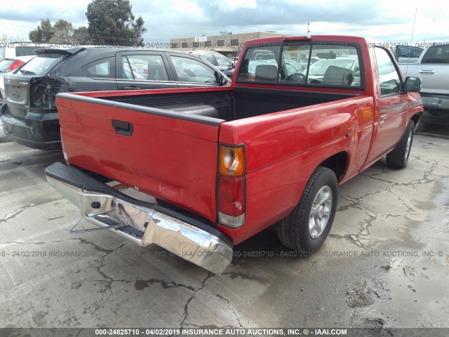 1N6SD11S4TC386232 - 1996 NISSAN TRUCK XE RED photo 4