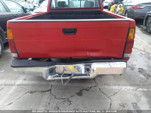 1N6SD11S4TC386232 - 1996 NISSAN TRUCK XE RED photo 6