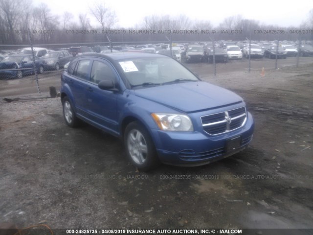 1B3HB48B07D299049 - 2007 DODGE CALIBER SXT BLUE photo 1