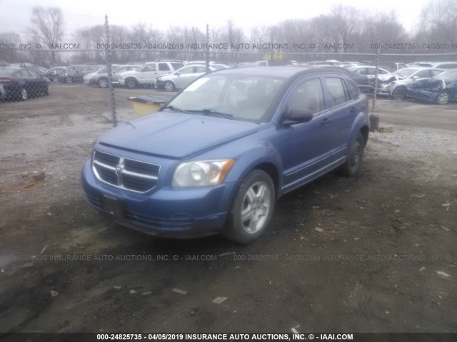 1B3HB48B07D299049 - 2007 DODGE CALIBER SXT BLUE photo 2