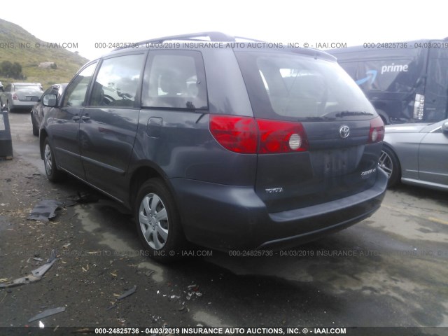 5TDZA23C96S496198 - 2006 TOYOTA SIENNA CE/LE BLUE photo 3