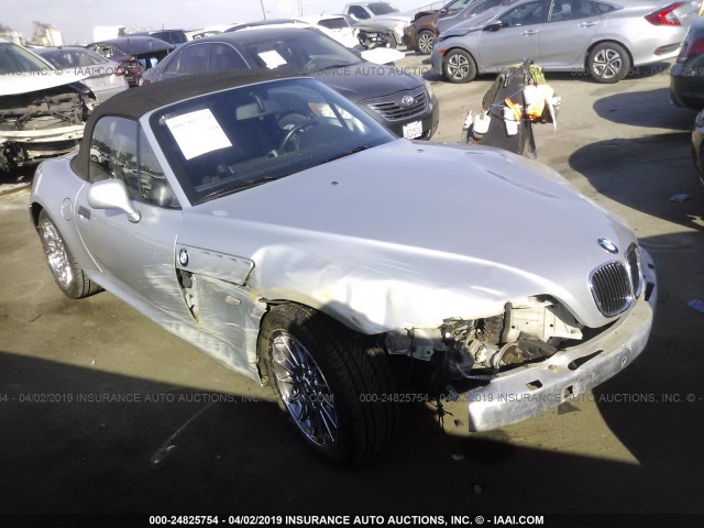 4USCN53492LL50989 - 2002 BMW Z3 3.0 SILVER photo 1