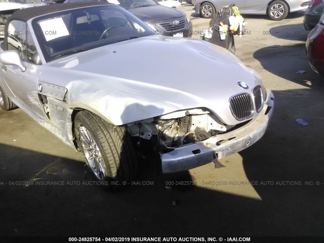 4USCN53492LL50989 - 2002 BMW Z3 3.0 SILVER photo 6