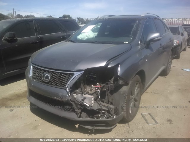 2T2BK1BA7DC188070 - 2013 LEXUS RX 350/BASE/F SPORT GRAY photo 6