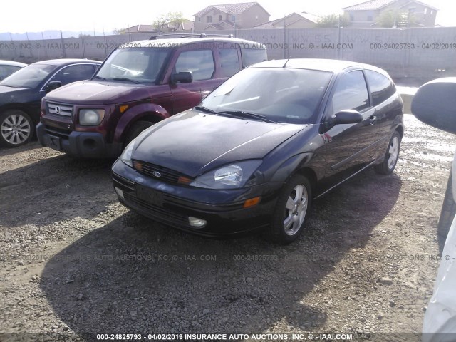 3FAHP31Z14R123864 - 2004 FORD FOCUS ZX3 BLACK photo 2