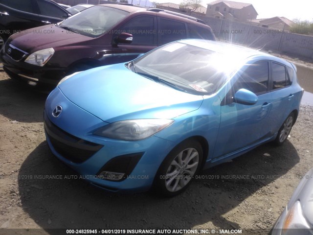 JM1BL1M61B1457935 - 2011 MAZDA 3 S BLUE photo 2