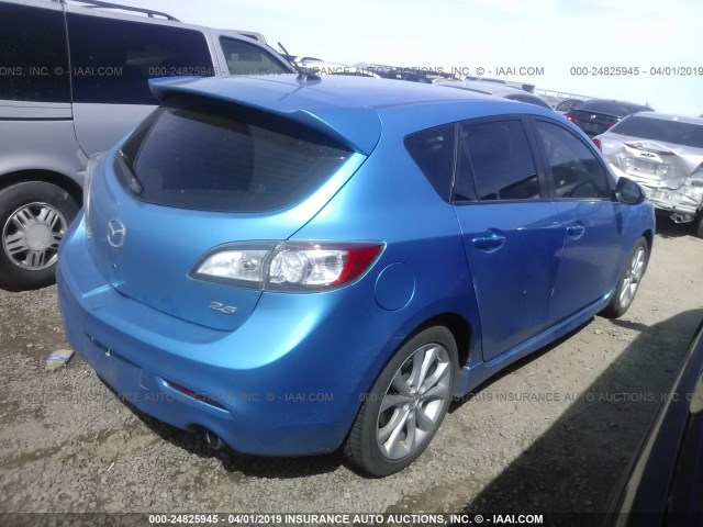 JM1BL1M61B1457935 - 2011 MAZDA 3 S BLUE photo 4