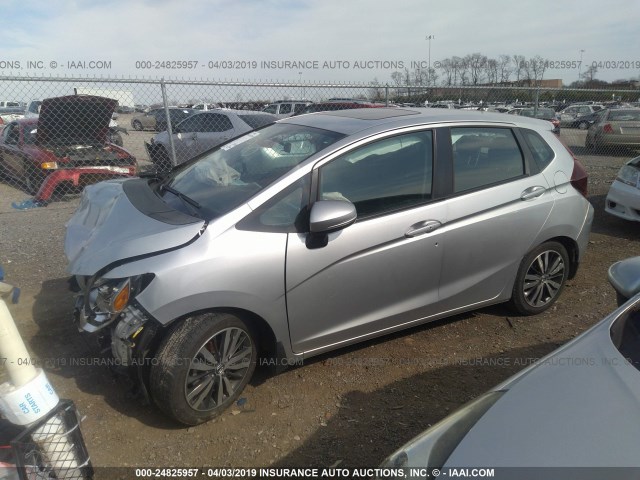 3HGGK5H88FM737888 - 2015 HONDA FIT EX/EXL SILVER photo 2