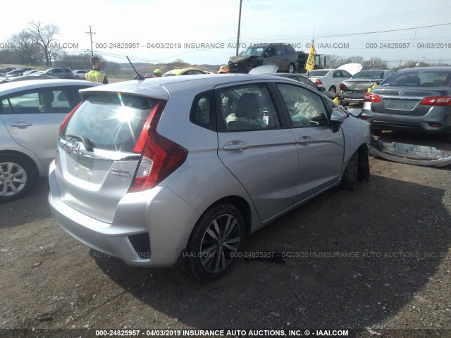 3HGGK5H88FM737888 - 2015 HONDA FIT EX/EXL SILVER photo 4