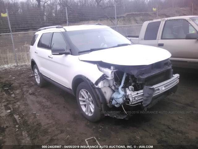 1FM5K8D83EGA58404 - 2014 FORD EXPLORER XLT WHITE photo 1