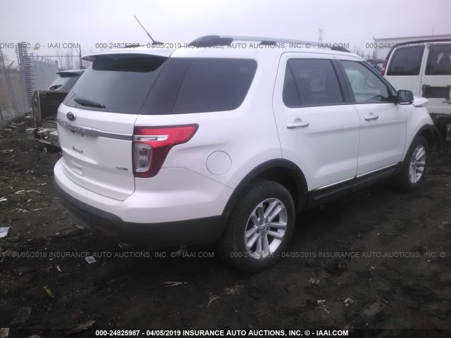 1FM5K8D83EGA58404 - 2014 FORD EXPLORER XLT WHITE photo 4