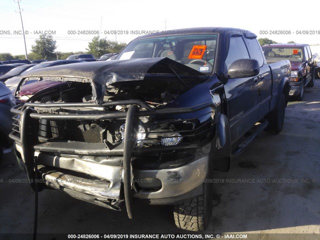 5TBBT4812YS068466 - 2000 TOYOTA TUNDRA ACCESS CAB LIMITED BLACK photo 2