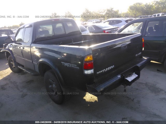 5TBBT4812YS068466 - 2000 TOYOTA TUNDRA ACCESS CAB LIMITED BLACK photo 3