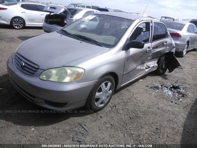 1NXBR32E93Z041437 - 2003 TOYOTA COROLLA CE/LE/S TAN photo 2