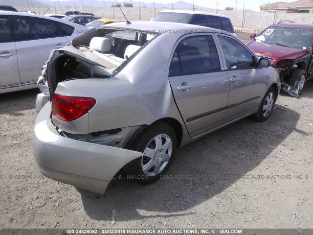 1NXBR32E93Z041437 - 2003 TOYOTA COROLLA CE/LE/S TAN photo 4