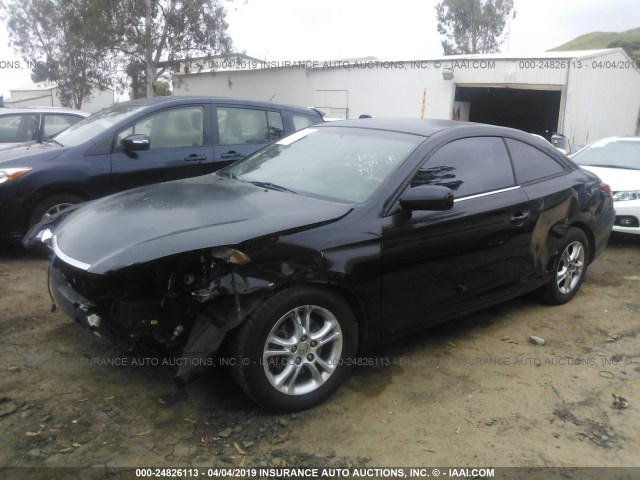 4T1CE38P96U602183 - 2006 TOYOTA CAMRY SOLARA SE/SLE BLACK photo 2