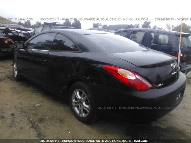 4T1CE38P96U602183 - 2006 TOYOTA CAMRY SOLARA SE/SLE BLACK photo 3