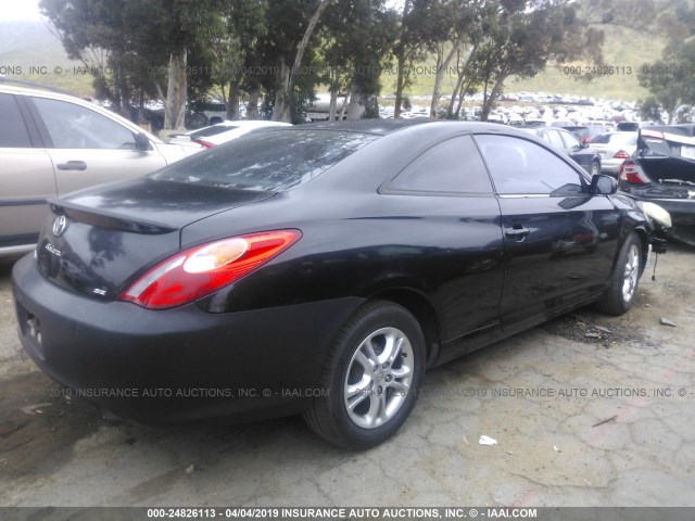 4T1CE38P96U602183 - 2006 TOYOTA CAMRY SOLARA SE/SLE BLACK photo 4