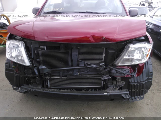 1N6BD0CT9GN777807 - 2016 NISSAN FRONTIER S/SV RED photo 6