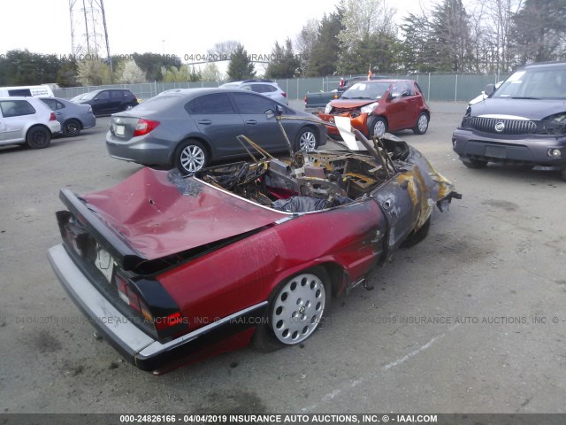 ZARBA5410G1040529 - 1986 ALFA ROMEO VELOCE 2000 SPIDER RED photo 4