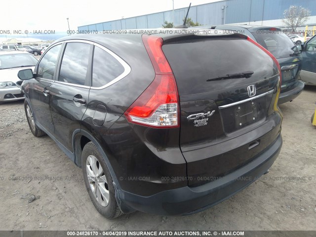 5J6RM3H71DL041153 - 2013 HONDA CR-V EXL BLACK photo 3