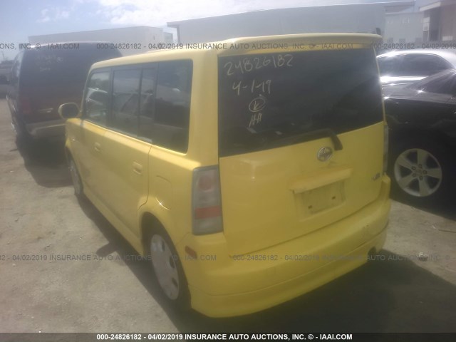 JTLKT324554016748 - 2005 TOYOTA SCION XB 黄色 照片 3