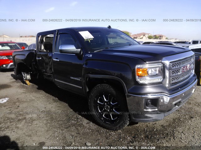 3GTU2VEC3EG567852 - 2014 GMC SIERRA K1500 SLT GRAY photo 1