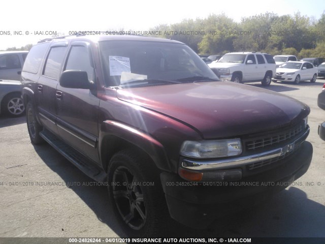 1GNEC16Z92J220816 - 2002 CHEVROLET SUBURBAN C1500 RED photo 1