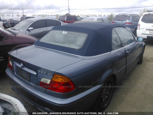 WBABS53441JU82205 - 2001 BMW 330 CI BLUE photo 4