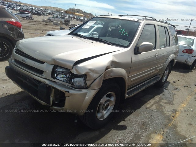 JNRAR05Y8WW028594 - 1998 INFINITI QX4 BEIGE photo 2