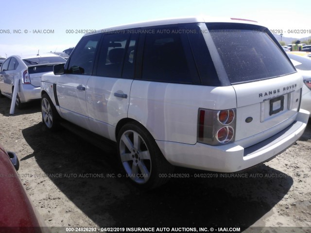 SALME11434A152552 - 2004 LAND ROVER RANGE ROVER HSE WHITE photo 3