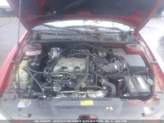 1G2NG52E5YM756343 - 2000 PONTIAC GRAND AM SE2 RED photo 10