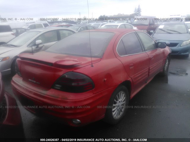 1G2NG52E5YM756343 - 2000 PONTIAC GRAND AM SE2 RED photo 4