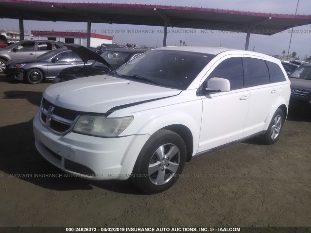 3D4GG57V59T511313 - 2009 DODGE JOURNEY SXT WHITE photo 2