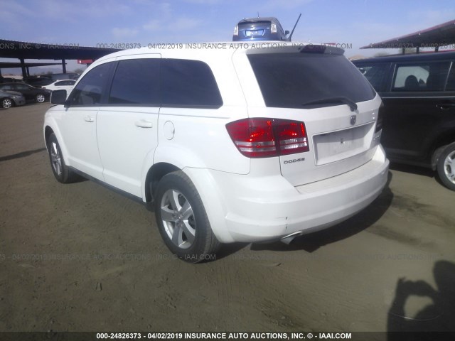 3D4GG57V59T511313 - 2009 DODGE JOURNEY SXT WHITE photo 3