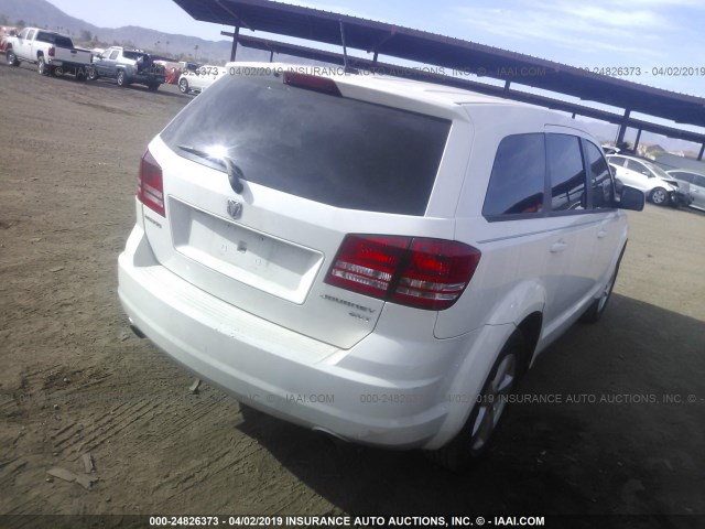 3D4GG57V59T511313 - 2009 DODGE JOURNEY SXT WHITE photo 4