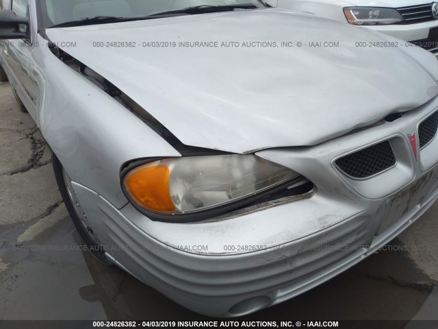 1G2NE52TX1M679415 - 2001 PONTIAC GRAND AM SE SILVER photo 6