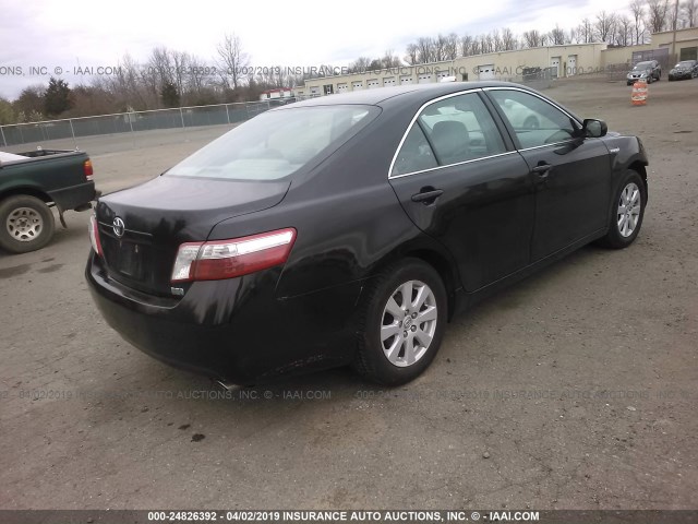 4T1BB46K99U090740 - 2009 TOYOTA CAMRY HYBRID BLACK photo 4