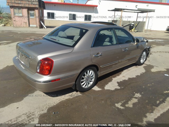 KMHFU45E55A403785 - 2005 HYUNDAI XG 350 GOLD photo 4