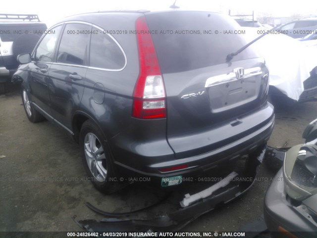 JHLRE4H71BC022627 - 2011 HONDA CR-V EXL GRAY photo 3