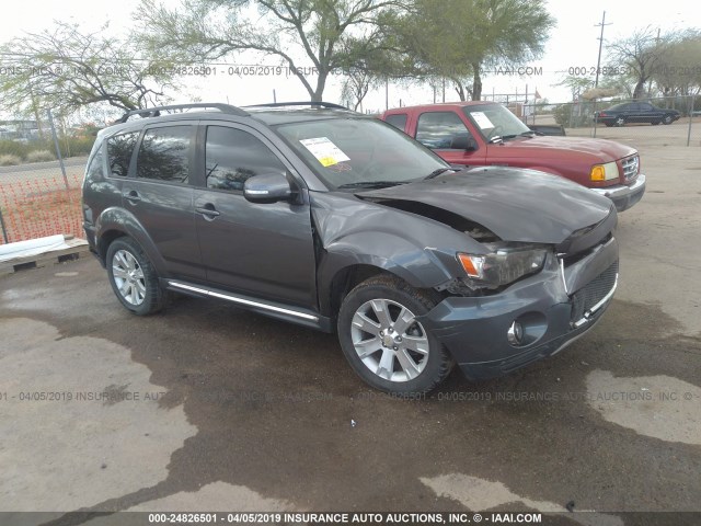 JA4AS3AW6BU018883 - 2011 MITSUBISHI OUTLANDER SE ნაცრისფერი ფოტო 1