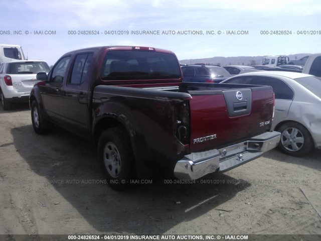 1N6AD07WX6C467336 - 2006 NISSAN FRONTIER CREW CAB LE/SE/OFF ROAD RED photo 3