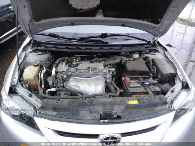 JTKJF5C71C3033979 - 2012 TOYOTA SCION TC SILVER photo 10