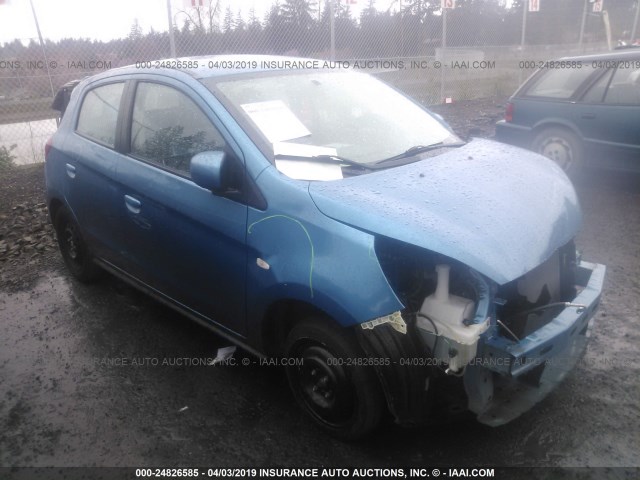 ML32A3HJ6FH051617 - 2015 MITSUBISHI MIRAGE DE BLUE photo 1