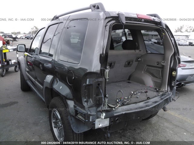 1J4GK38K36W221303 - 2006 JEEP LIBERTY RENEGADE GRAY photo 3