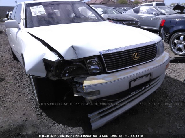 JT8UF11E1N0106172 - 1992 LEXUS LS 400 WHITE photo 6